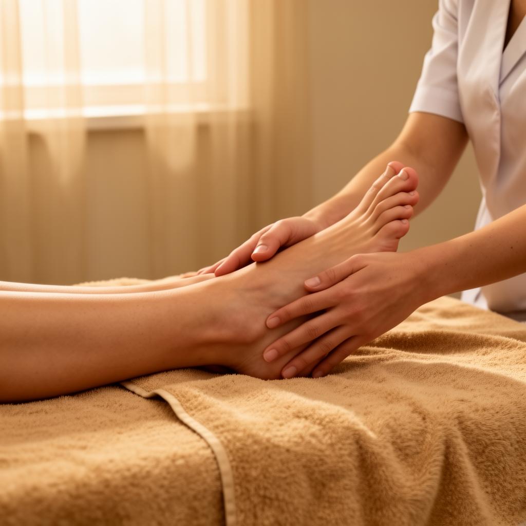 Atendimento de reflexologia podal